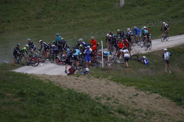 Strade Bianche valpartij