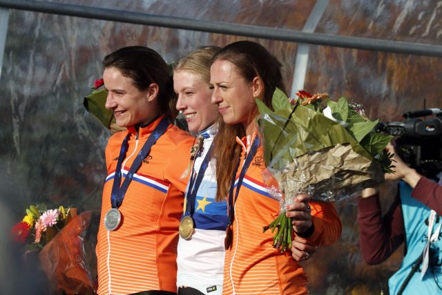 EK veldrijden 2018, Marianne Vos, Annemarie Worst en Denise Betsema