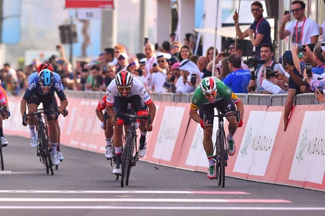 Fernando Gaviria en Peter Sagan 2019