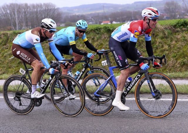 Oliver Naesen, Magnus Cort Nielsen en Bob Jungels 2019