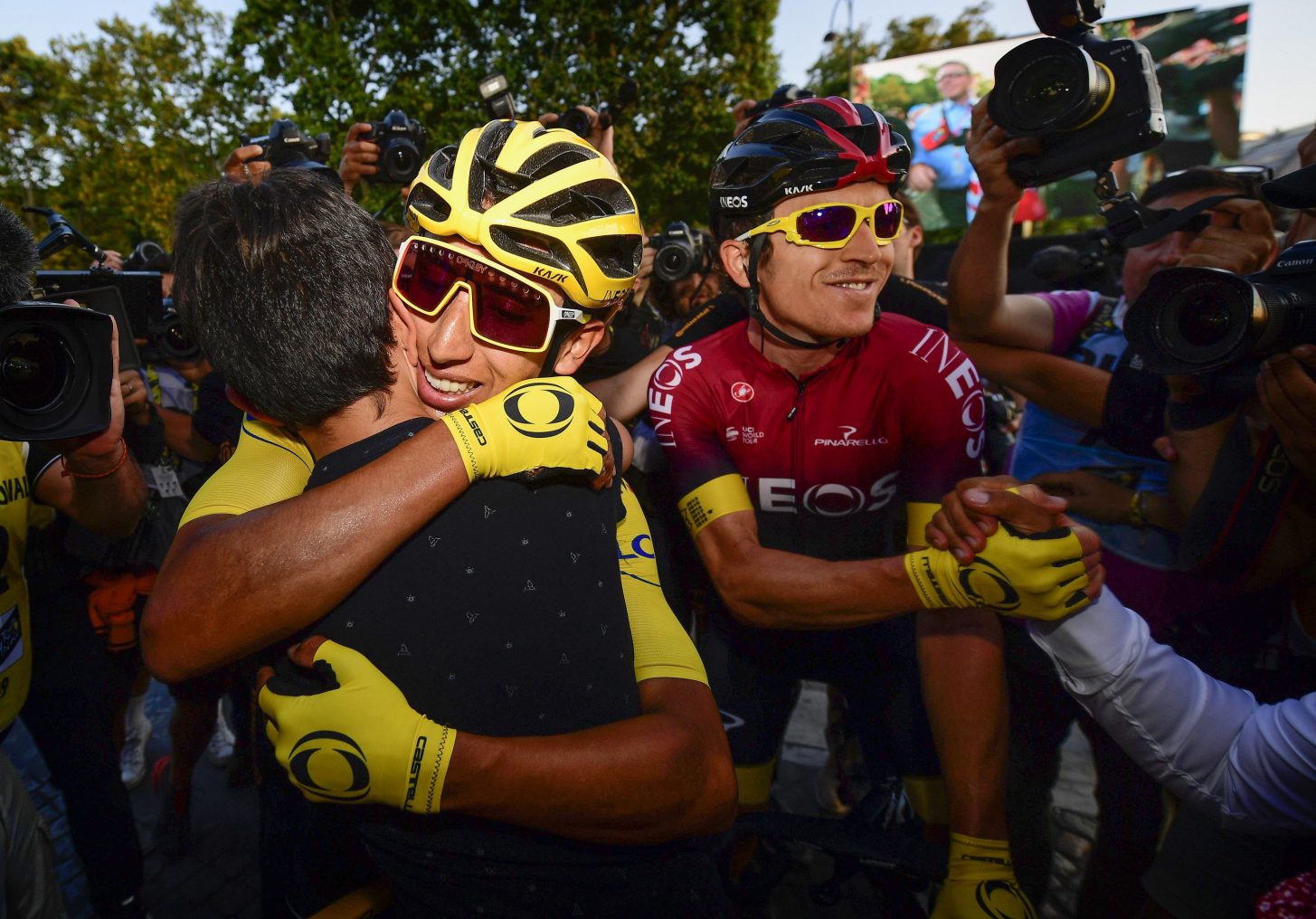 Egan Bernal en Geraint Thomas 2019