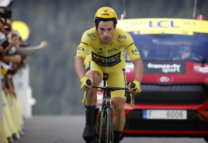 Primoz Roglic tijdens Tour 2020