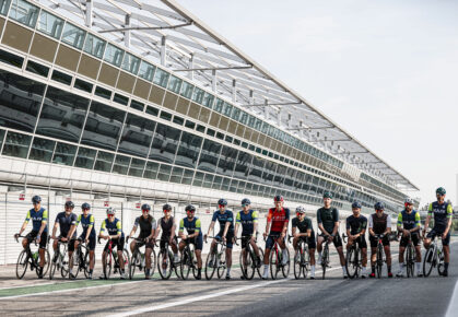Kask fietsen op Monza