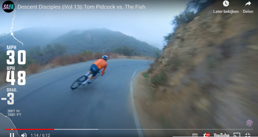 Tom Pidcock afdaling