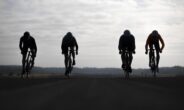 Vier fietsers