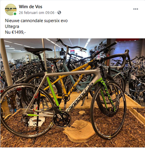 Supersix Evo Ultegra Wim De Vos 1499 Euro.png