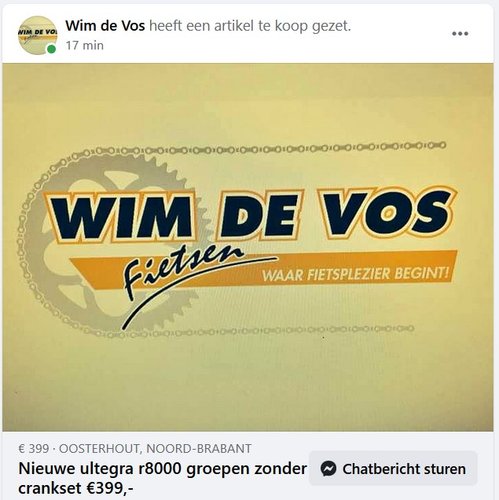 399 Euro Ultegra zonder crankset Wim De Vos.jpg