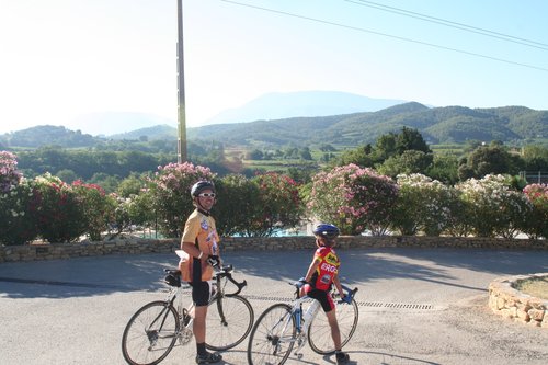 Klaar voor beklimming mont ventoux...