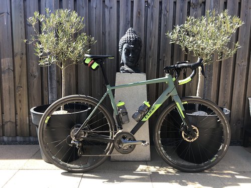 Zadel staat op 81cm.